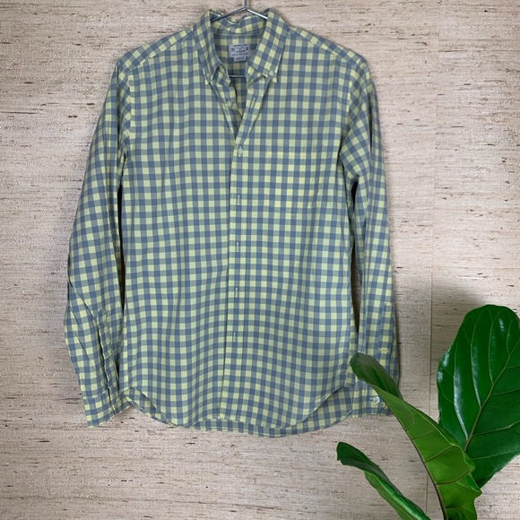 J.Crew Light Weight Tailored Check Button Down - Picture 5 of 8
